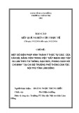 Báo cáo kết quả nghiên cứu thực tế: Một số biện pháp hình thành ý thức tự giác của cán bộ, đảng viên trong việc “đẩy mạnh học tập và làm theo tư tưởng, đạo đức, phong cách Hồ Chí Minh” tại chi bộ trường phổ thông dân tộc nội trú tỉnh Lâm Đồng được nghiên cứu