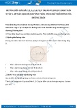 Giải bài tập Sự xác định của đường tròn, tính chất đối xứng của đường tròn SGK Toán 9 tập 1