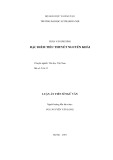 Luận án Tiến sĩ Ngữ văn: Đặc điểm tiểu thuyết Nguyễn Khải