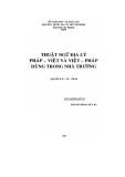 Nghiên cứu khoa học: Thuật ngữ Địa lý Pháp - Việt và Việt - pháp dùng trong nhà trường