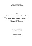 Nghiên cứu khoa học: Tổng hợp - nghiên cứu tính chất một số dẫn xuất 2- MERCAPTOBENZOTHIAZOL