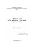 Nghiên cứu khoa học: Thuật ngữ về Khoa học Trái Đất (Pháp - Anh - Việt)