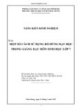 Sáng kiến kinh nghiệm: Một số cách sử dụng đồ dùng dạy học trong dạy học giảng dạy môn Sinh học lớp 7