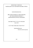 Luận án Thạc sĩ Khoa học sư phạm tâm lý: Thực trạng lối sống của học sinh, sinh viên thành phố Hồ Chí Minh và phương hướng giáo dục lối sống đó