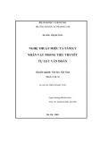 Luận án Tiến sĩ Ngữ văn: Nghệ thuật miêu tả tâm lý nhân vật trong tiểu thuyết tự lực văn đoàn