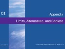 Lecture Macroeconomics (19/e) - Chapter 1 (Appendix): Limits, alternatives, and choices