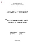 Khóa luận tốt nghiệp: Phân tích tình hình tài chính tại Công ty TNHH Vietland