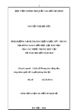 Tóm tắt Luận án Tiến sĩ Lịch sử: Ảnh hưởng cạnh tranh chiến lược Mỹ - Trung tại Đông Nam Á đến độc lập dân tộc của các nước trong khu vực từ năm 2001 đến năm 2015