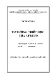 Dự thảo Tóm tắt Luận án Tiến sĩ Triết học: Tư tưởng triết học của S.freud