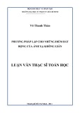 Luận văn Thạc sĩ Toán học: Phương pháp lặp cho những điểm bất động của ánh xạ không giãn