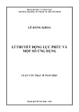 Luận văn Thạc sĩ Toán học: Lí thuyết động lực phức và một số ứng dụng