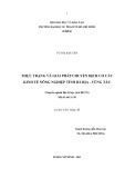 Luận văn Thạc sĩ: Thực trạng và giải pháp chuyển dịch cơ cấu kinh tế nông nghiệp tỉnh Bà Rịa - Vũng Tàu