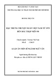 Luận án Tiến sĩ ngành Ngữ Văn: Đặc trưng truyện ngắn Việt Nam từ 1975 đến đầu thập niên 90