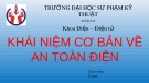 Bài giảng Khái niệm cơ bản về an toàn điện - ĐHSP Kỹ thuật