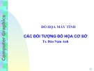 Bài giảng Đồ họa máy tính: Các đối tượng đồ họa cơ sở - TS. Đào Nam Anh