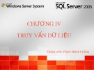 Bài giảng SQL server 2005: Chương 4 - Phạm Mạnh Cương