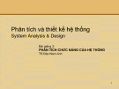 Bài giảng Phân tích thiết kế hệ thống: Bài giảng 3 - TS. Đào Nam Anh