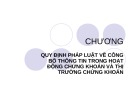 Bài giảng Luật chứng khoán – Chương 2: Quy định pháp luật về công bố thông tin trong hoạt động chứng khoán và thị trường chứng khoán