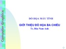 Bài giảng Đồ họa máy tính: Giới thiệu đồ họa 3 chiều - TS. Đào Nam Anh