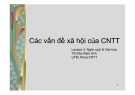 Bài giảng Các vấn đề xã hội của công nghệ thông tin: Lecture 3 - TS. Đào Nam Anh