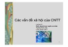 Bài giảng Các vấn đề xã hội của công nghệ thông tin: Lecture 8 - TS. Đào Nam Anh