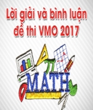 Lời giải và bình luận đề thi VMO 2017