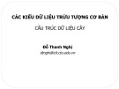 Bài giảng Cấu trúc dữ liệu giải thuật: Cấu trúc dữ liệu cây