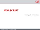 Bài giảng Lập trình ứng dụng mạng - Chương 4: Javascript