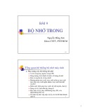 Bài giảng Kiến trúc máy tính - Chương 8: Bộ nhớ trong