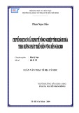 Luận văn Thạc sĩ Địa lý học: Chuyển dịch cơ cấu kinh tế nông nghiệp tỉnh Khánh Hoà theo hướng phát triển bền vững đến năm 2020