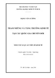 Tóm tắt Luận án Tiến sĩ Kinh tế: Tham nhũng và tăng trưởng kinh tế tại các quốc gia chuyển đổi