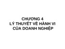 Bài giảng Kinh tế vi mô: Chương 4 - Lâm Sinh Thư