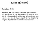 Bài giảng Kinh tế vi mô: Chương 1 - Lâm Sinh Thư