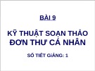 Bài giảng môn học Quản trị văn phòng: Chương 9.8 - TS. Nguyễn Nam Hà