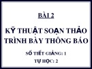 Bài giảng môn học Quản trị văn phòng: Chương 9.2 - TS. Nguyễn Nam Hà