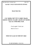 Tóm tắt Luận án Tiến sĩ Y học: Các nhóm, thứ týp và hiện trạng kháng thuốc của HIV-1 đang lưu hành tại các tỉnh phía Nam