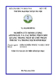 Tóm tắt Luận án Tiến sĩ Dược học: Nghiên cứu định lượng atenolol và các đồng phân đối quang trong một số chế phẩm thuốc và trong dịch sinh học