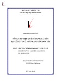 Luận văn Thạc sĩ Kinh doanh và quản lý: Nâng cao hiệu quả sử dụng tài sản tại Công ty Cổ phần Cấp nước Sơn Tây