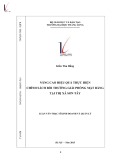 Luận văn Thạc sĩ Kinh doanh và quản lý: Nâng cao hiệu quả thực hiện chính sách bồi thường giải phóng mặt bằng tại thị xã Sơn Tây