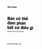  bạn có thể đàm phán bất cứ điều gì: phần 1