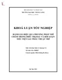 Khóa luận tốt nghiệp: Đánh giá hiệu quả phương pháp nhĩ châm trong điều trị đau và rối loạn tiểu tiện sau phẫu thuật trĩ