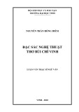 Luận văn Thạc sĩ Ngữ văn: Đặc sắc nghệ thuật thơ Bùi Chí Vinh