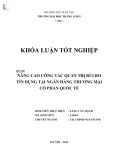 Khóa luận tốt nghiệp: Nâng cao công tác quản trị rủi ro tín dụng tại Ngân hàng Thương mại Cổ phần Quốc tế