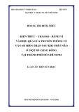 Luận án Tiến sĩ Y học: Kiến thức - thái độ - hành vi và hiệu quả của truyền thông về vấn đề hiến thận sau khi chết não ở một số cộng đồng tại thành phố Hồ Chí Minh