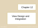 Lecture Database design, application development and administration - Chapter 12: View design and integration