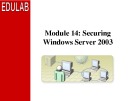 Course 2273: Managing and maintaining a Microsoft Windows Server 2003 environment - Module 14