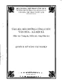 Tài liệu bồi dưỡng công chức văn hóa – xã hội xã (khu vực trung du, miền núi và vùng dân tộc) - Quyển II: Kỹ năng tác nghiệp