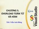 Bài giảng Lập trình hướng đối tượng C: Chương 5 - ThS. Trần Anh Dũng