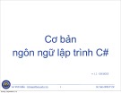 Bài giảng Cơ sở lập trình: Chương 3 - Lê Viết Mẫn