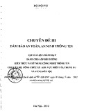 Tài liệu bồi dưỡng kiến thức và kỹ năng công nghệ thông tin cho cán bộ công chức xã khu vực trung du, miền núi và vùng dân tộc – Chuyên đề 3